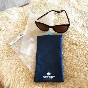 NWT Sperry Sabre Havana Tortoise Frames Polarized Sunglasses ? ? ? Havana Womens Fashion Aviator Sunglasses main image 4